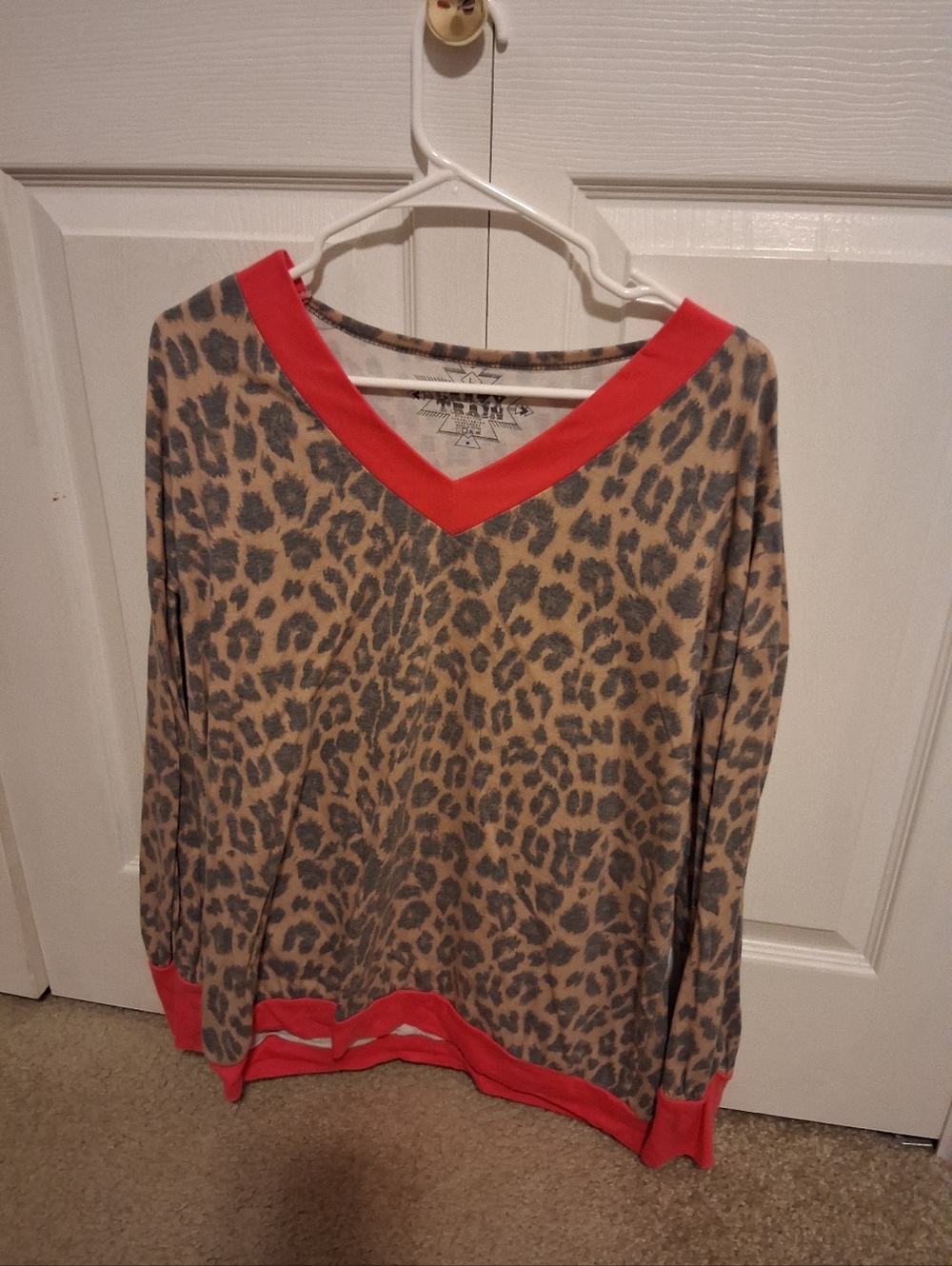 Women's Crazy Train long sleeve animal print shirt